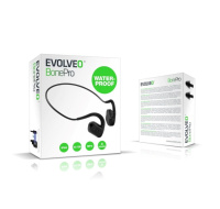 EVOLVEO bezdrátová sluchátka BonePro MP3 32GB, na lícní kosti,černá
