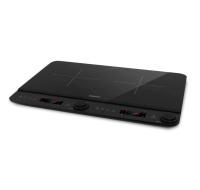 Salente InductPro2, indukční vařič, dvouoplotýnkový, černý