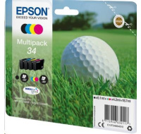 BAZAR - EPSON ink Multipack 4-colours "Golf" 34 DURABrite Ultra Ink - Poškozený obal (Komplet)