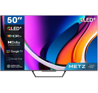 Metz 50MQD7500Z 50" TV, 4K Ultra HD, QLED, Google TV, HDR, WiFi, Bluetooth 5.1, Dolby Atmos