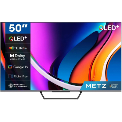 Metz 50MQD7500Z 50" TV, 4K Ultra HD, QLED, Google TV, HDR, WiFi, Bluetooth 5.1, Dolby Atmos