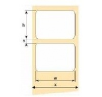 OEM samolepící etikety 68mm x 45mm, bílý papír, cena za 1500 ks