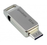 GOODRAM Flash Disk 32GB ODA3, USB 3.2, stříbrná