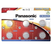 PANASONIC Lithiová baterie (knoflíková) CR-2025EL/6BP 3V (Blistr 6ks)