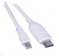 PREMIUMCORD Kabel Mini DisplayPort - HDMI 2m, bílý