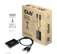 Club3D Adaptér aktivní DisplayPort na Dual Link DVI-D, USB napájení, 60cm, HDCP ON