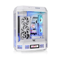THERMAL TAKE Case The Tower 600, ATX, Průhledná bočnice, 2x 140mm Fan, bílá