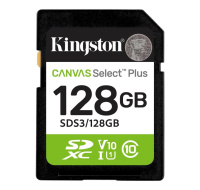 Kingston SDXC karta 128GB Canvas Select Plus, U1, V10, A1