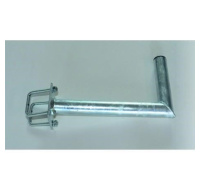 Držák antény na balkón s hranatým zábradlím, žárový zinek, délka 35cm