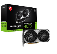 MSI VGA NVIDIA GeForce RTX 4070 VENTUS 2X E 12G OC, 12G GDDR6X, 3xDP, 1xHDMI