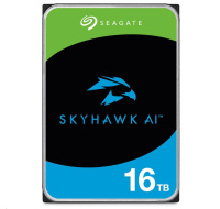 SEAGATE HDD 16TB SKYHAWK AI, 3.5", SATA 6Gb/s, 7200 RPM, Cache 512MB