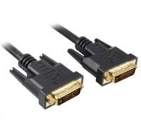 PREMIUMCORD Kabel DVI - DVI propojovací 2m (DVI-D, M/M, dual link)