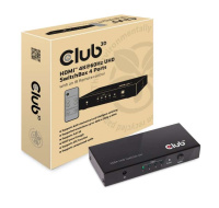 Club3D Video switch 4:1 HDMI 2.0 4K60Hz UHD, 4 porty