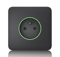 Ajax SoloCover (smart) - Samostatný kryt zásuvky, grafitová