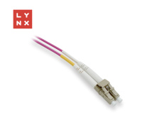 LYNX duplexní patch kabel MM, OM4, LC/LC, 50/125µm, 15m