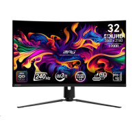 MSI LCD MPG 321CURX QD-OLED, 31.5", 3840x2160, QD-OLED, 0,03ms, VESA 100x100, Black