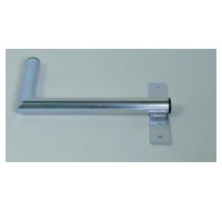 Držák antény na zeď u okna s pásem, pravé uchycení, galvanický zinek, délka 40cm