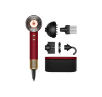 Dyson Supersonic Nural HD16 fén na vlasy, 1600 W, difuzér, 4 teploty, 3 rychlosti, Red Velvet / Gold