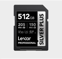 Lexar SDXC Professional SILVER Plus 1066x UHS-I/U3/A2/4K R205/W150 (V30) 512GB