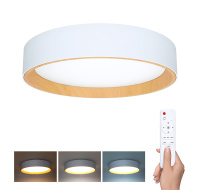 Solight LED osvětlení s dálkovým ovladačem Larios White, 48W, 3360lm, 39cm, změna chromatičnosti, stmívatelné