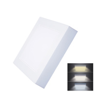Solight LED mini panel CCT, přisazený, 12W, 900lm, 3000K, 4000K, 6000K, čtvercový