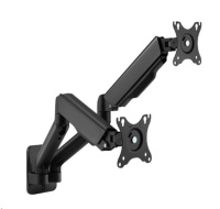 Držák monitoru Brateck LDA32-114E dvě ramena vedle sebe mechanická pružina nástěnný