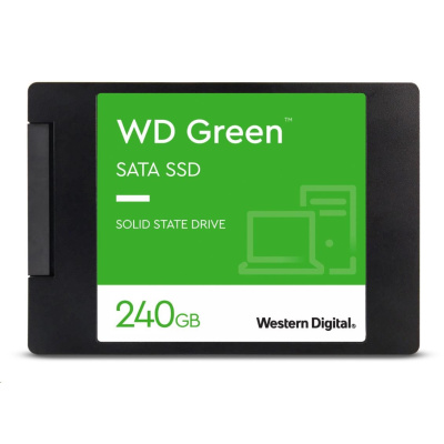 WD GREEN SSD 3D NAND WDS250G5G0A00CPT0C 250GB SATA/600, (R:500, W:400MB/s), 2.5"