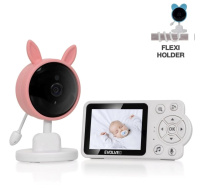 EVOLVEO Baby Monitor N3, LCD displej, IR přísvit, růžová