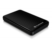 TRANSCEND externí HDD USB 3.1 StoreJet 25A3, 1TB, Black (nárazuvzdorný, 256-bit AES)