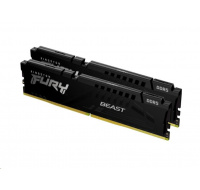 KINGSTON DIMM DDR5 32GB (Kit of 2) 5200MT/s CL40 FURY Beast Černá