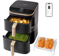 BAZAR - Cosori Turbo Tower Pro chytrá horkovzdušná fritéza 10,8l černá - Poškozený obal (Komplet)