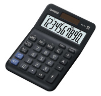 CASIO kalkulačka MS 10 F, černá, stolní, desetimístná