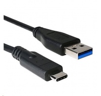 C-TECH kabel USB 3.0 AM na USB-C kabel (AM/CM), 1m, černý