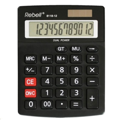 REBELL kalkulačka - RE-8118-12 BX