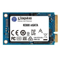 Kingston SSD 512GB KC600 SATA3 mSATA (R:550, W:520MB/s)