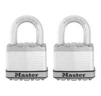 Master Lock Titanový visací zámek - Excell - 50mm (2 ks / blistr)