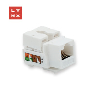 LYNX keystone UTP Cat5e, 90 stp., bílý