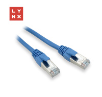 LYNX FTP patch kabel Cat5e PVC, CCA, 15m, modrý