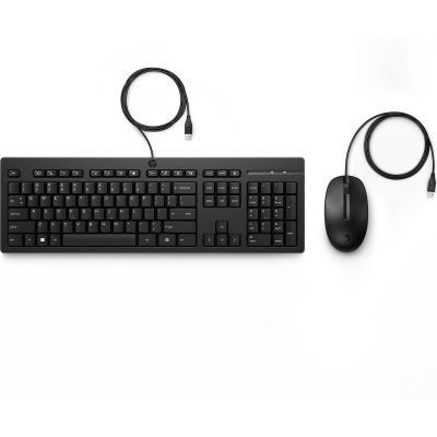 HP 225 Wired Mouse and Keyboard Combo - Německá