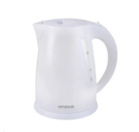 Orava VK-3117 W varná konvice 2000 W, 1.7 l, automatické vypnutí, bílá
