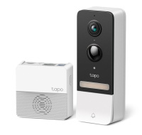 TP-Link Tapo D230S1 Chytrý video zvonek Tapo T230S1 1xTapo D230, 1xTapo H200 (5MP, 2K, WiFi, IR 8m, 1xGbE, microSD)