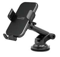 WG - Nabíječka do auta WG 41, bezdrátová 15W, 2 druhy úchytů, černá