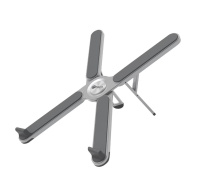 C-TECH Stojan na notebook Quallis NTS-100, do 15,6", nastavitelný, hliníkový