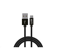 WG - Datový kabel SUPER CHARGE Type-C na USB-A, 1 metr, 5 A, černá