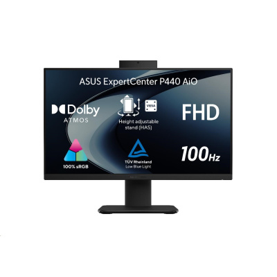 ASUS PC AiO ExpertCenter P44 (P440VAK-BPC160W), i5-13420H, 23.8" 1920 x 1080, 16GB, 1TB SSD, UHD, W11 Home, Black