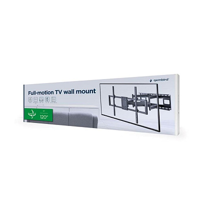 GEMBIRD Držák TV WM-120ST-01, 60"-120" (120kg), plně pohyblivý