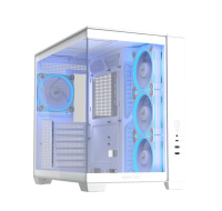ASUS Case A32 PLUS TG ARGB, ATX, Průhledná bočnice, 4x 120mm ARGB Fan, Bílá