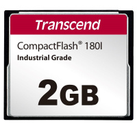 TRANSCEND CompactFlash Card CF180I, 2GB, SLC mode WD-15, Wide Temp.