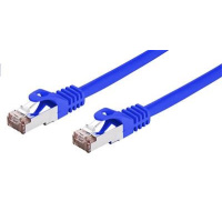 C-TECH kabel patchcord Cat6, FTP, modrý, 1m