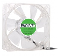 EVOLVEO 14L1RD ventilátor 140mm, 4 LED červený, 3pin